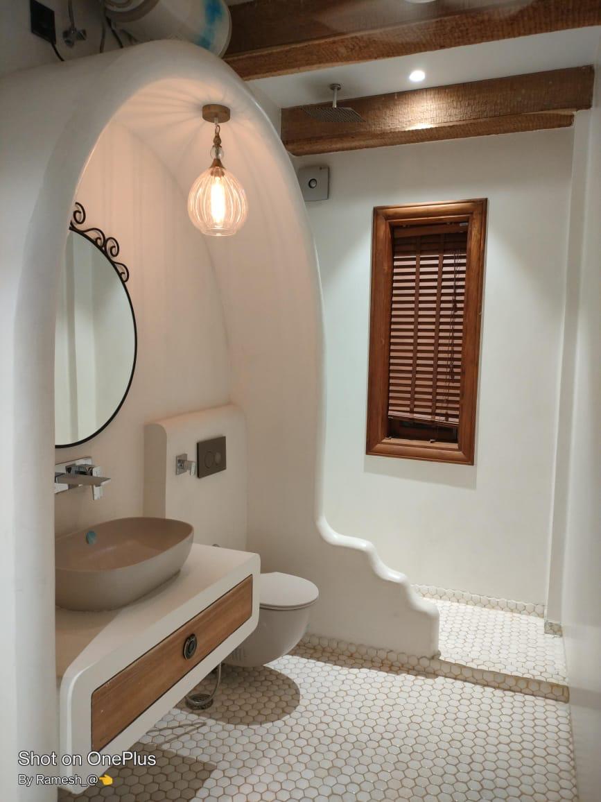 Microconcrete Wall Washroom - Bharti Microconcrete System